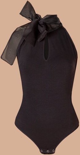 Atelier SNOW Eleganter Neckholder-Body ‘Odessa’ aus Bio-Baumwolle