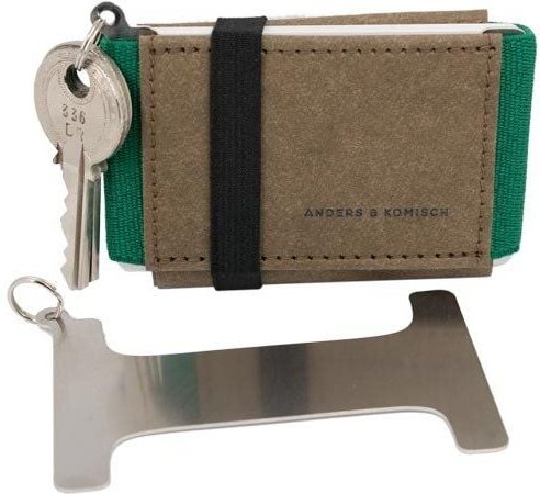 ANDERS & KOMISCH Kleines Portemonnaie mit Schlüsselanhänger für 1-3 Schlüssel