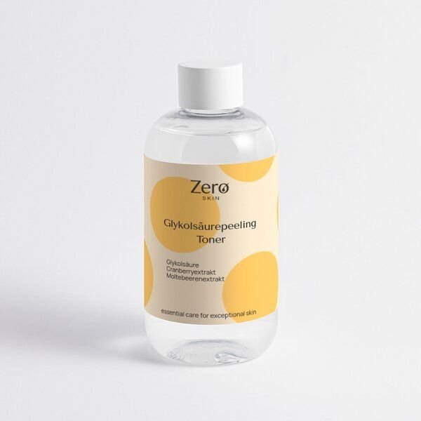Zero Skin Glykolsäurepeeling-Toner 5%, glättend, erneuernd & antioxidativ- 250 ml