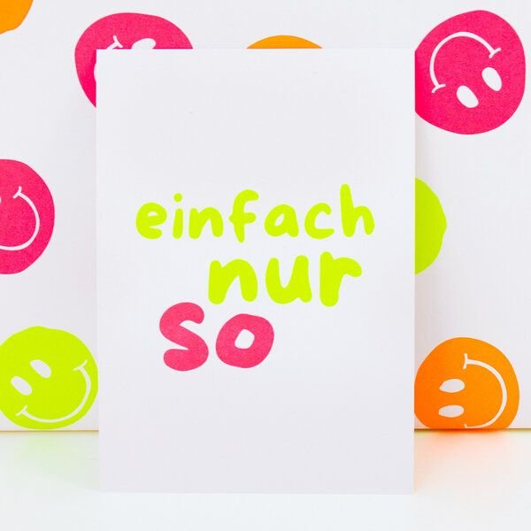 Bow & Hummingbird Postkarte "einfach nur so" aus Recyclingpapier