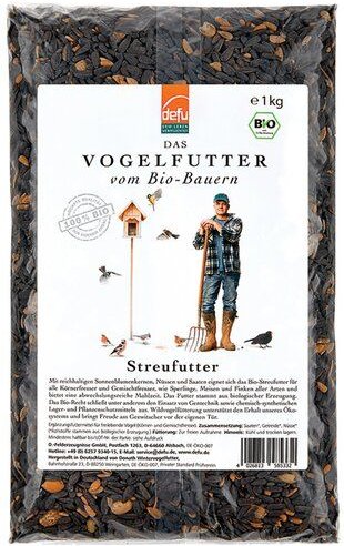 defu Bio Vogelfutter Streufutter für Wildvögel und Geflügel