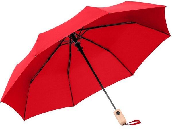 FARE Taschenschirm Automatikfunktion Echtholzgriff