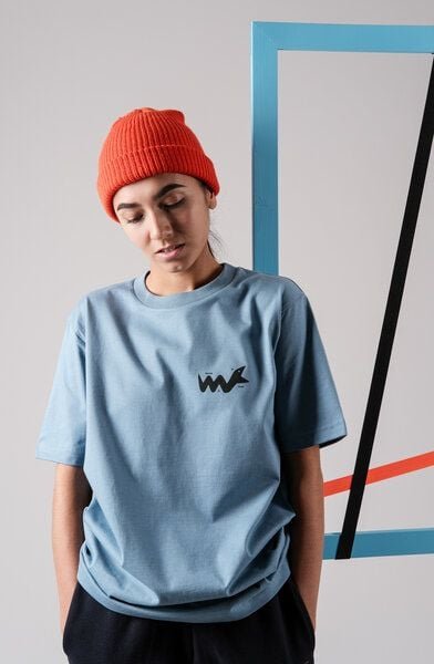 FANTASTIC REALITY STUDIOS SNAKE BLUE DUSK BOXY T-SHIRT – Bio-Baumwolle, Unisex