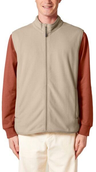 YTWOO Herren ärmellose Basic Fleecejacke aus 100% recyceltem Polyester