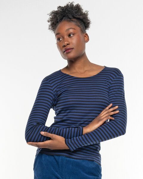 Alma & Lovis Geringeltes Longsleeve aus softer Bio-Baumwolle | Ringel Shirt