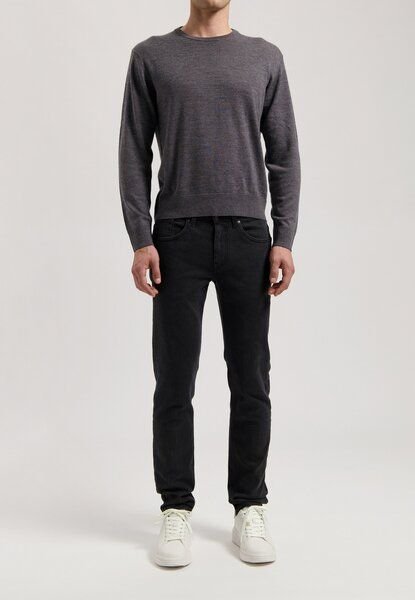 MUD Jeans Dunn Low Tapered - Stone Black