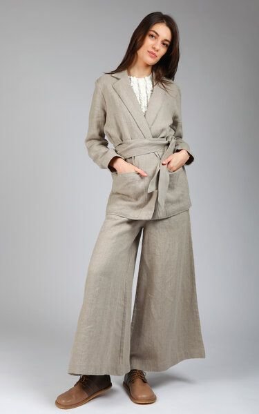 Thumbnail - KNOTIUM KOKO Leinen Hosen und Blazer-Set