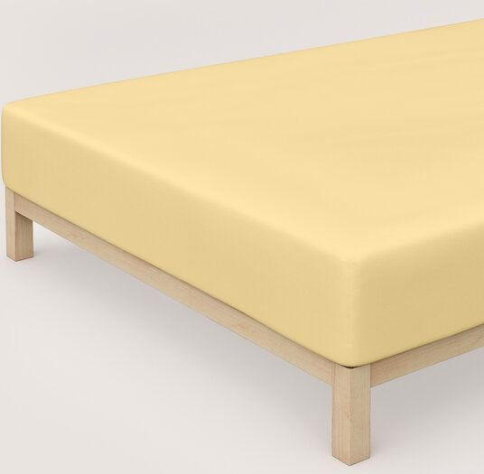 Thumbnail - Schlafgut Boxspring Spannbettlaken Pure 95% Biobaumwolle, 5% Elasthan - Matratzenhöhe bis 40cm