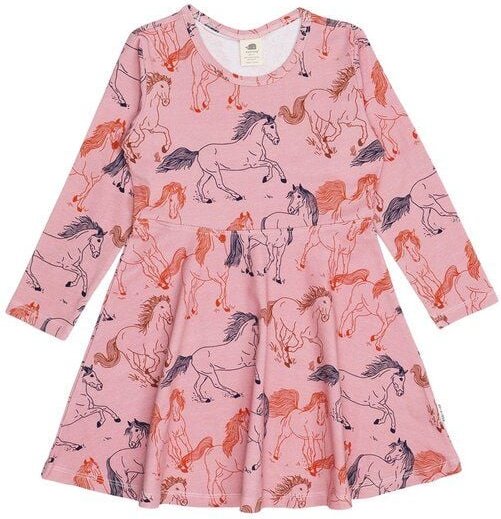 Kleinkinder Langarmkleid Winds Path aus Baumwolle mit Elasthan – bequemes Walkiddy Kleid für Alltag, Kita, Feste & Famil...