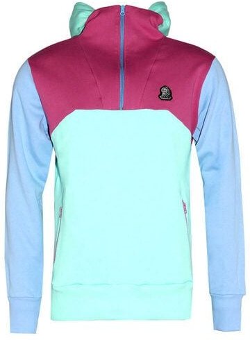 FÄDD Unisex Sweatjacke/ Hoodie/ Zipper aus Bio-Baumwolle Blau/Rot/Türkis