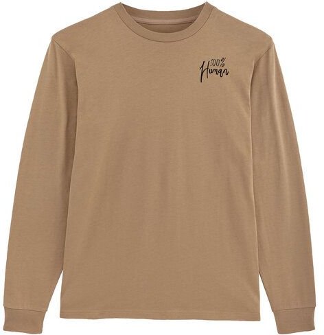 Human Family Bio Herren Langarmshirt "Hold Over - 100% Human"