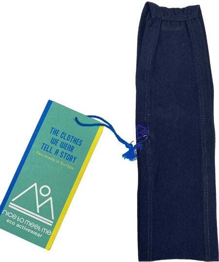 nice to meet me Hairband . Biobaumwolle