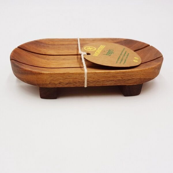 BAGHI Seifenschale aus Akazienholz von entwurzelten Bäumen