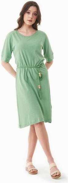 Thumbnail - ORGANICATION Jerseykleid aus Bio-Baumwolle und Leinen