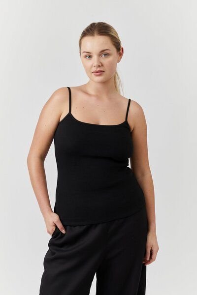 The Slow Label Hochwertiges Tank Top aus festem Baumwollstoff