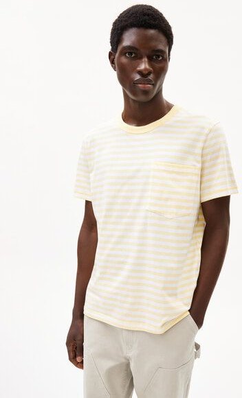 ARMEDANGELS MAARKOS POCKET STRIPES Herren T-Shirt aus Bio-Baumwolle