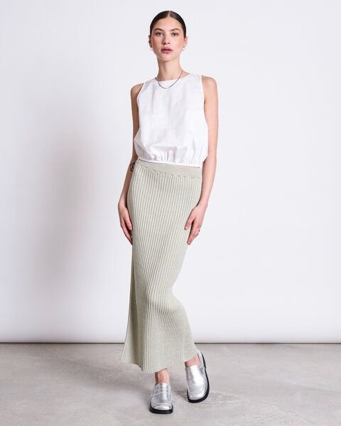 JAN N JUNE Midi Baumwoll Strick Rock EBBA GOTS