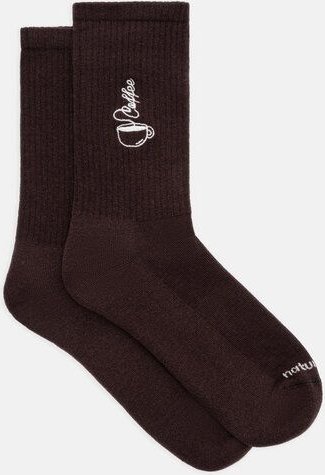 Natural Vibes Coffee Cup Socken | Bio GOTS | Braune Tennissocken | Kaffee | Herren Damen Socken | Unisex