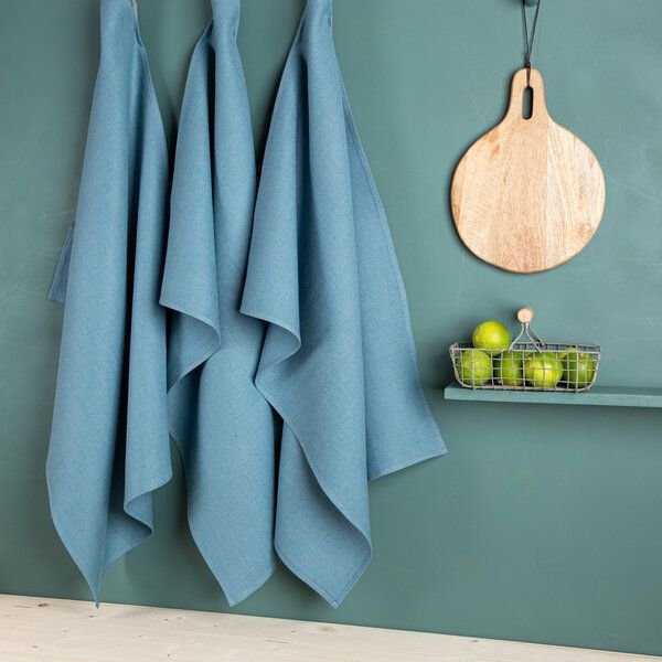 nahtur-design Leinen-Geschirrtücher im 3er Set , 100% Leinen