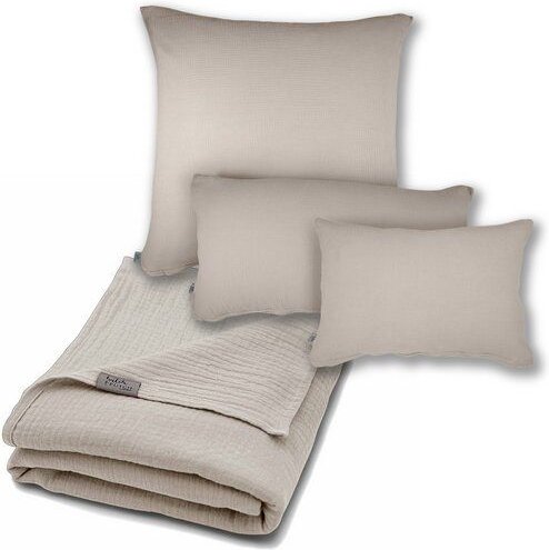 Hutch&Putch Musselin-Sommerbundle für warme Nächte (Sommerdecke 200x135 + Kopfkissenbezug nach Wahl) aus 100% Bio-Baumwo...
