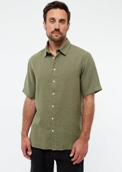Givn Berlin Kurzarmhemd GBKODA aus Leinen