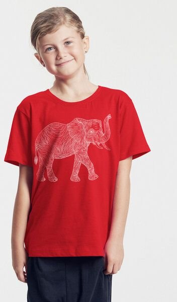 Thumbnail - Peaces.bio - handbedruckte Biomode Bio-Kinder T-Shirt "Babyelefant"