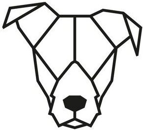 BeWooden Wanddekoration aus Holz - Hund - Doggie Silhouette