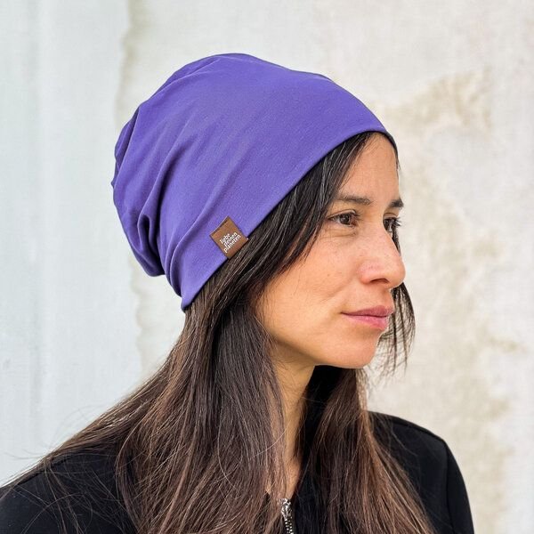 Liebe Deinen Planeten Bio Beanie in 3 Größen Herren & Damen in vielen Farben bequeme Jersey Mütze aus Bio Baumwollmix