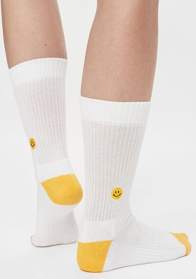 Natural Vibes Crew Socken Bio GOTS | Tennissocken | Lucky Socken | Smiley Socken | Herren Damen Socken