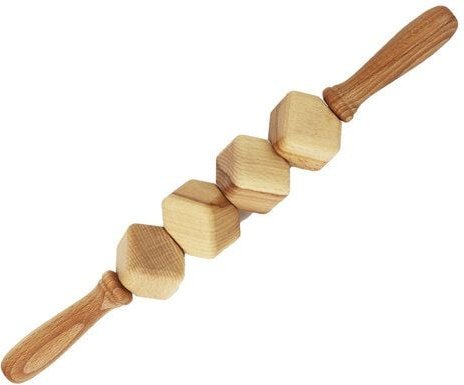Mitienda Shop Massageroller aus Holz Kubik, Massagegerät Beine