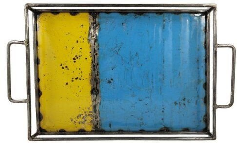 Upcycling Ölfass Tablett - Industrial - 40cm - Moogoo Creative Africa