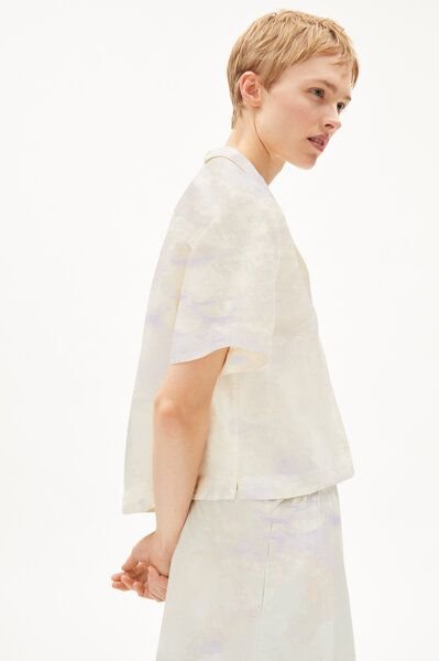 ARMEDANGELS LEAANNE MINERAL - Damen Bluse Loose Fit aus Bio-Baumwolle