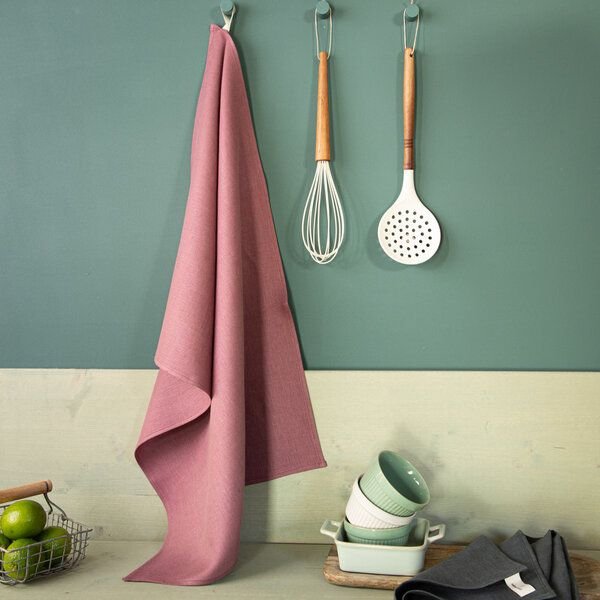 nahtur-design Leinen-Geschirrtuch 50 x 70 cm | 100% Leinen | Kräftige Farben