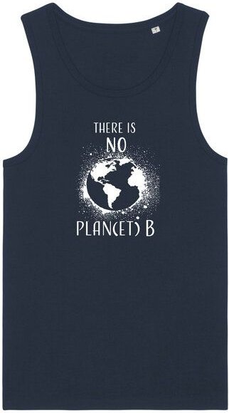 Human Family Herren Sommer Tanktop aus Bio Baumwolle "Wake - No Planet B"