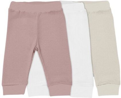 Biorganic Waffle (3er Pack) Mehrfarbig Unisex, Baby Hose, GOTS-zertifiziert