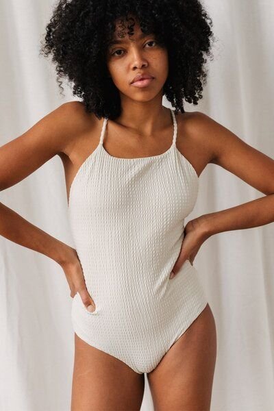 TWOTHIRDS Badeanzug Vegan "Bekas" aus recycelten Materialien