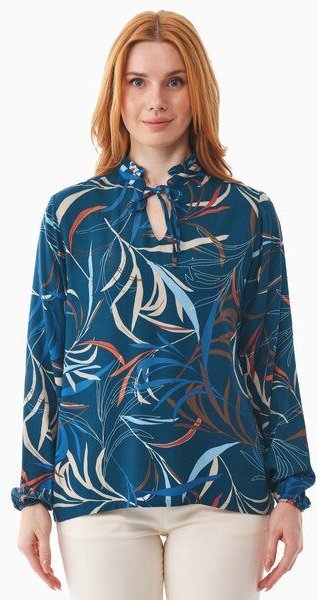 ORGANICATION Bluse aus LENZING ECOVERO mit Blattmuster