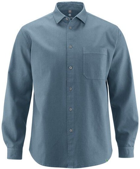 HempAge Herren Langarmhemd Hanf/Biobaumwolle