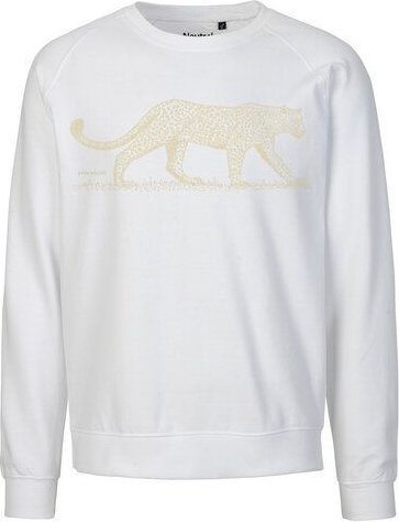 Peaces.bio - handbedruckte Biomode Bio Damen Sweatshirt Loose Fit Leopard