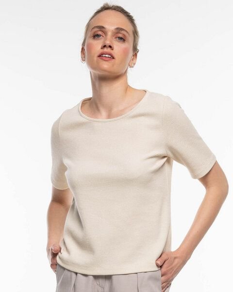 Alma & Lovis Edles Glitzer-Shirt in Waffelpiqué aus Organic Cotton | Pearl Shirt