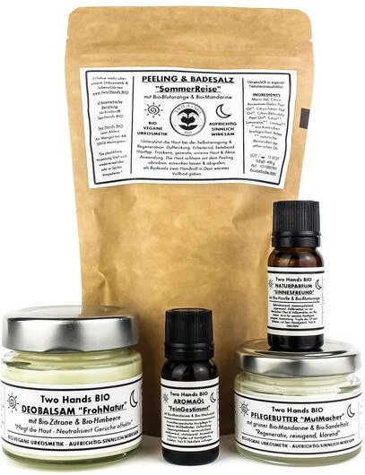 Two Hands BIO Aromatherapie-Set „Lebendigkeit“ - Bio-Vegane Urkosmetik