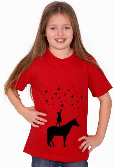HANDGEDRUCKT "Wünsche" Kinder T-Shirt aus Biobaumwolle (kbA)