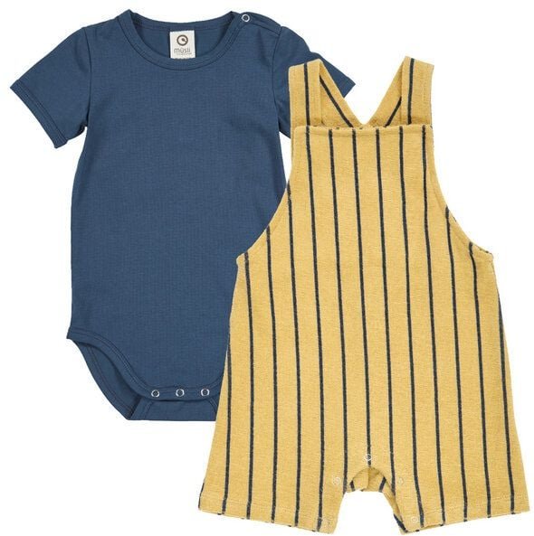müsli Set aus Kurzarmbody und Latzhose