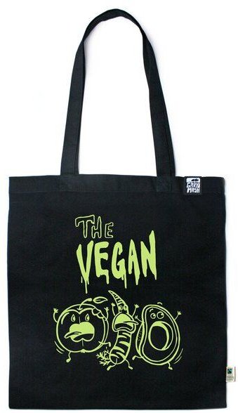 GARY MASH Baumwolltasche mit Veggie Vegan Spruch aus Biobaumwolle