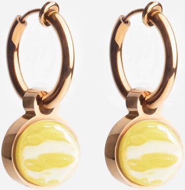 Thumbnail - ALEXASCHA Roségold Clip Creolen mit Anhänger | Mix & Match