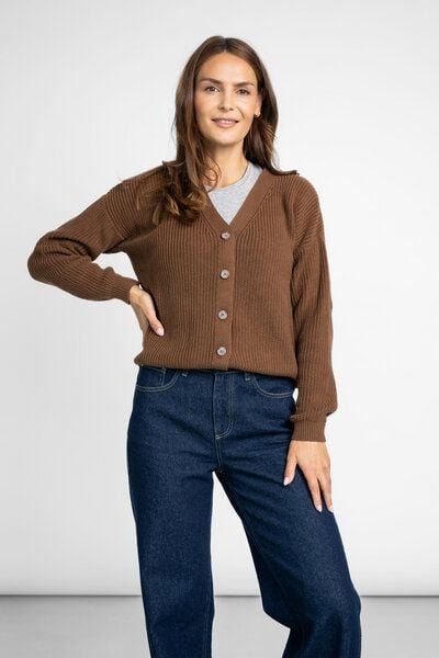 STORY OF MINE Kurze Strickjacke aus Bio-Baumwolle