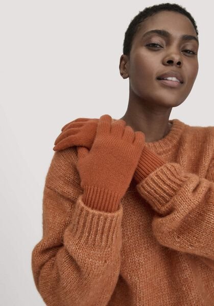 hessnatur Strick Handschuhe aus Bio-Schurwolle mit Kaschmir