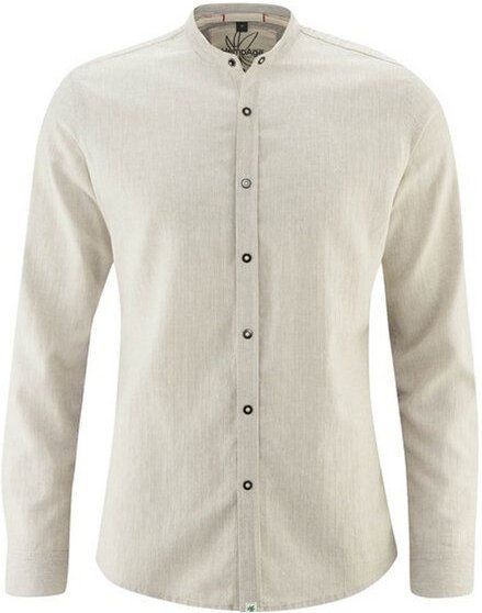 HempAge Herren Langarm Hemd Hanf/Bio-Baumwolle