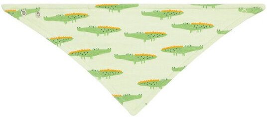 sense-organics Baby Retro Latz *Kakadu pink*/*Kroko grün* Gots & Fairtrade | Sense Organics