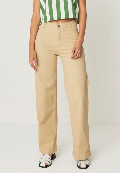 SKFK Ainhize Straight Leg Jeans - Sand